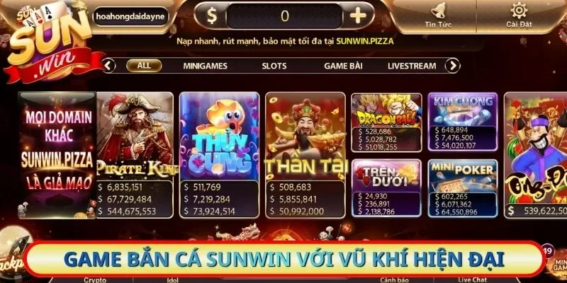 Game bắn cá Sunwin với vũ khí hiện đại