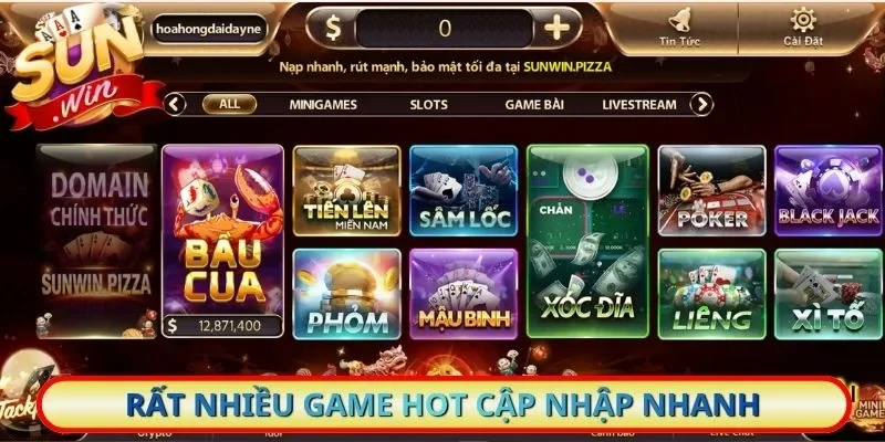 Rất nhiều game hot cập nhập nhanh