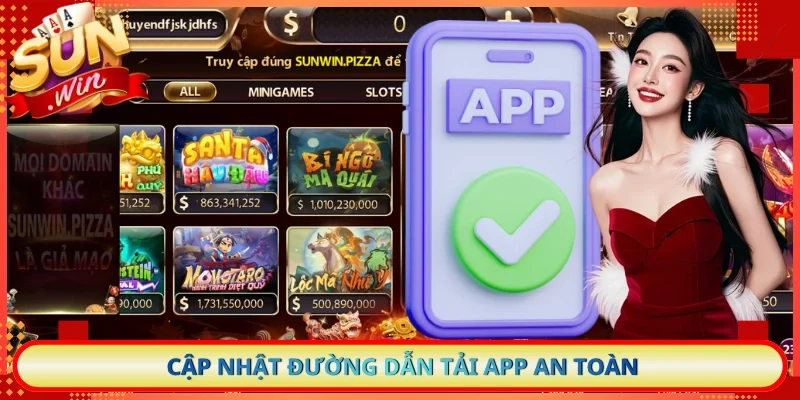 Cập nhật đường dẫn tải app an toàn
