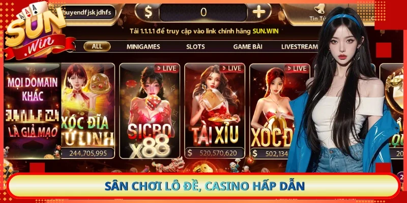 Sân chơi lô đề, casino hấp dẫn