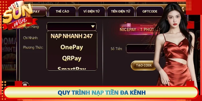 Quy trình nạp tiền đa kênh